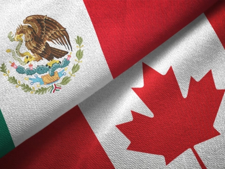 Handelsbeziehungen zwischen Kanada und Mexiko / Flaggen