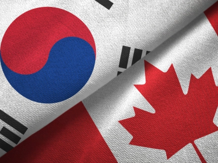 Handelsbeziehungen zwischen Kanada und Südkorea / Flaggen