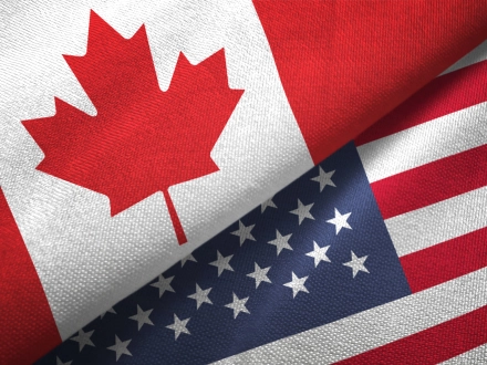 Handelsbeziehungen zwischen Kanada und den USA/Flaggen
