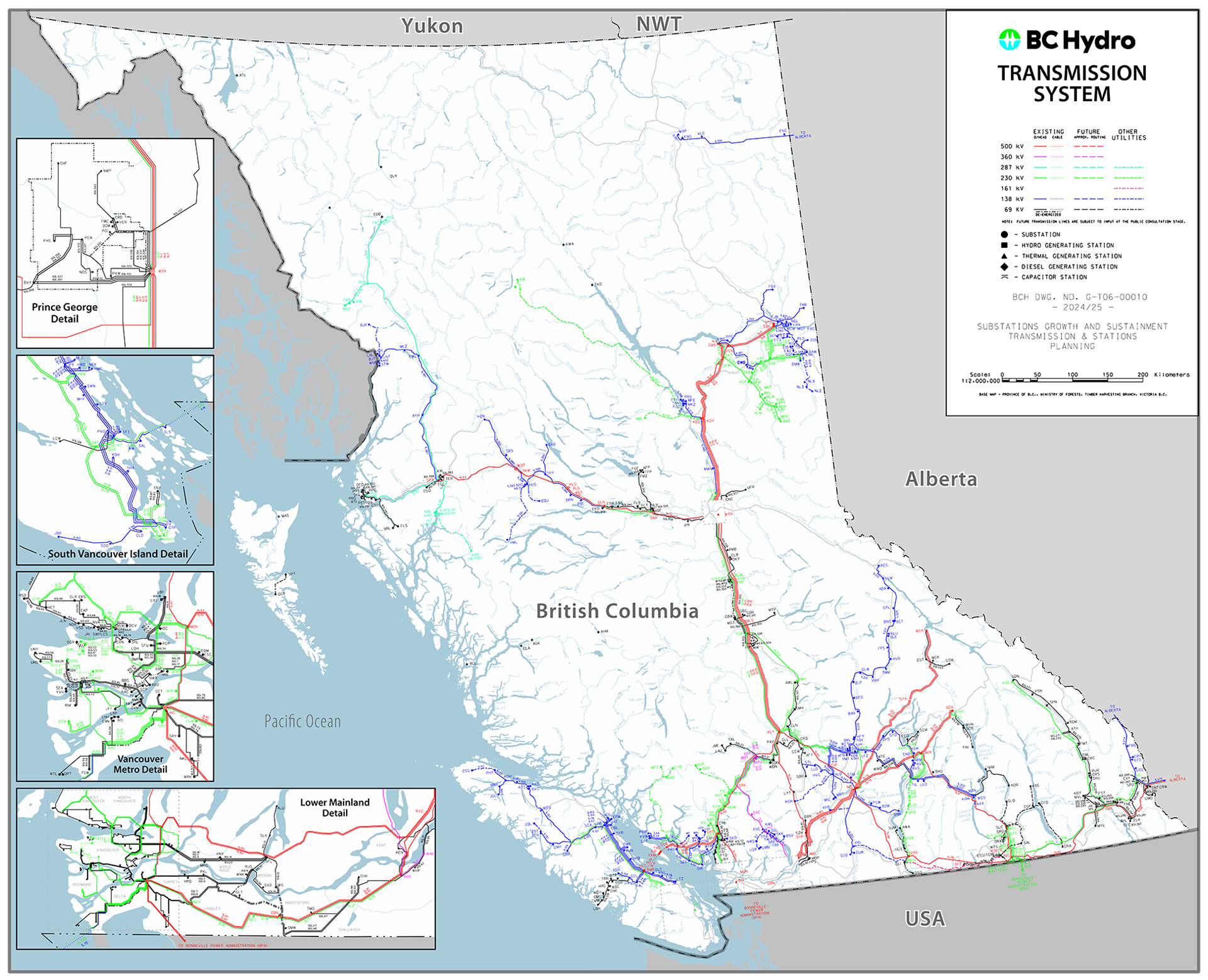 Trade & Invest BC Infrastrukturkarte