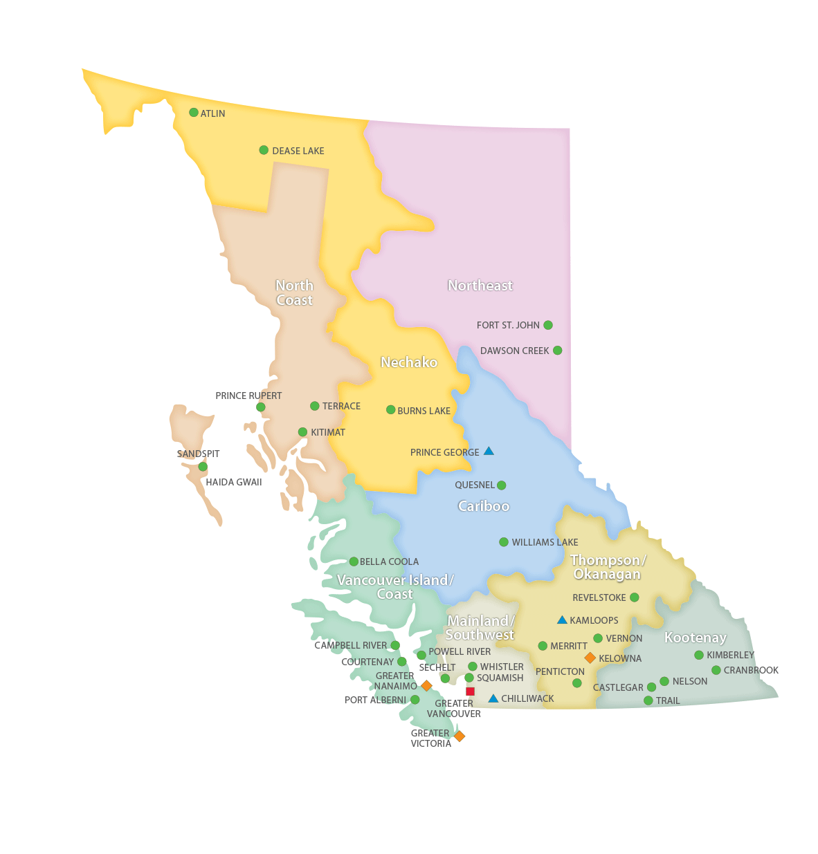 B.C. Economic Atlas Der B.C. Economic Atlas ist eine benutzerfreundliche, webbasierte Kartierungsanwendung
