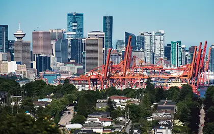 Stadtbild von Vancouver